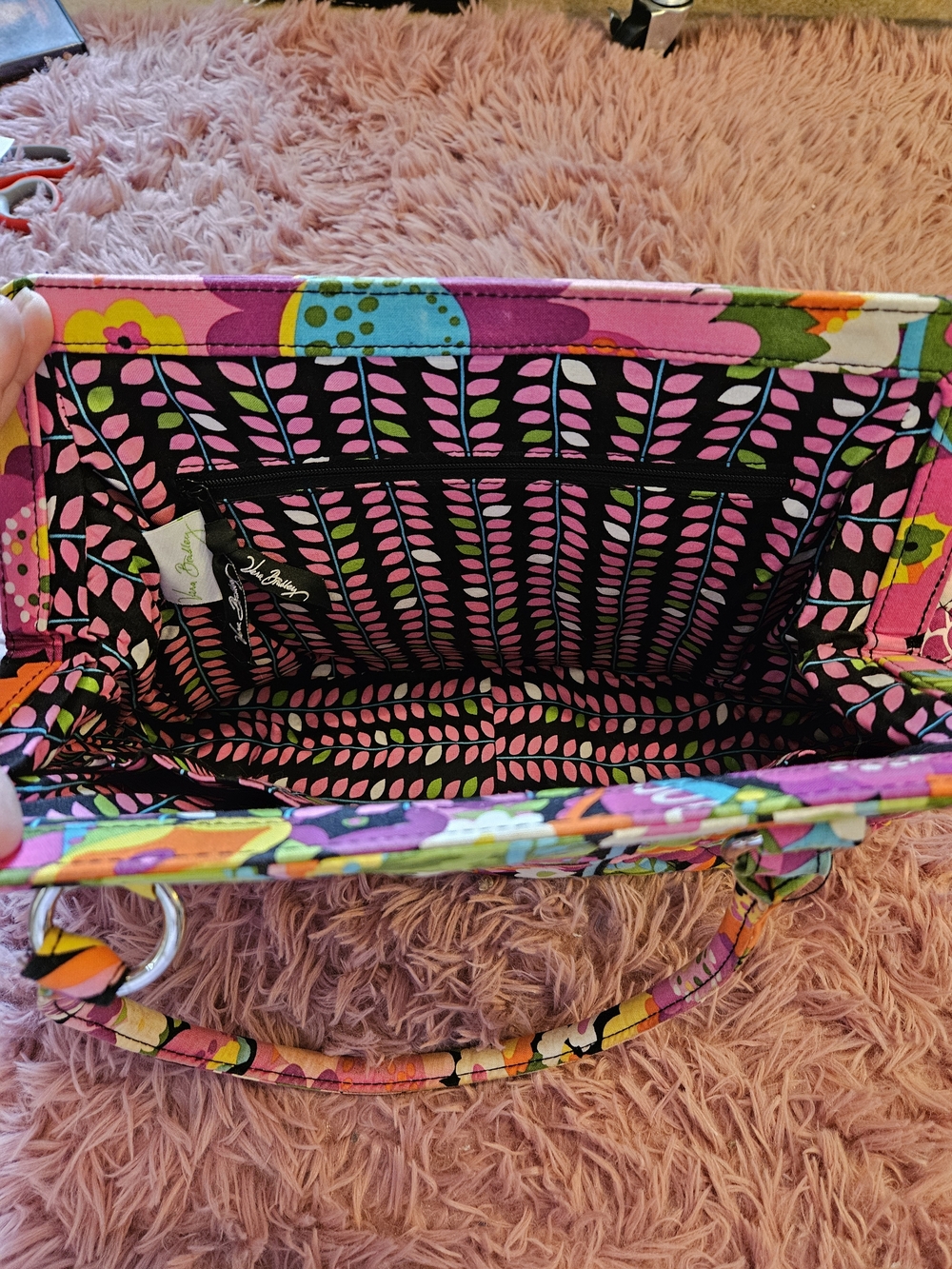 Retired✨️Vera Bradley "Va Va Bloom" Quilted Tote - Picture 7 of 13